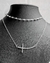 COLAR CARTIER CRUZ HORIZONTAL CRISTAL [SX.200] - comprar online