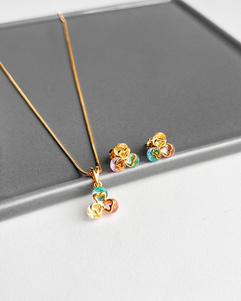 CONJUNTO TREVO COLOR [TAL.192]