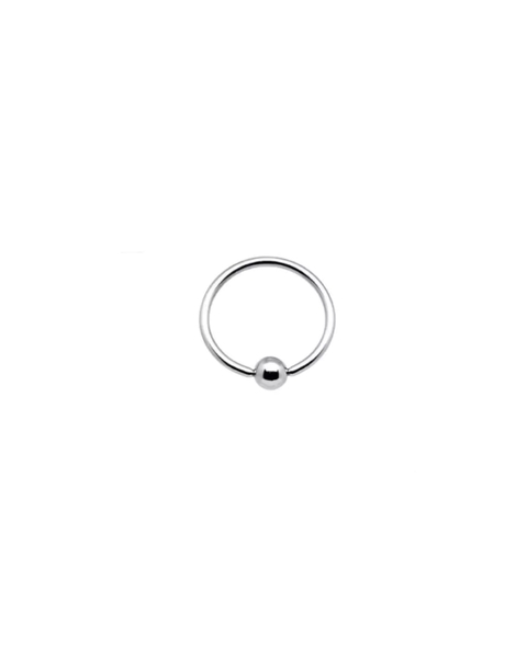 PIERCING ARGOLINHA COM BOLINHA - FURO TORÇÃO ENCAIXE [MK.128]