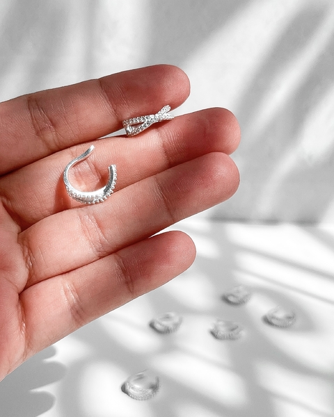 PIERCING FAKE INFINITO CRAVEJADO CRISTAL [VE.160]