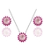 CONJUNTO SINTONIA FLOR CRAVEJADA ROSA - 45 CM [JU.039] - comprar online