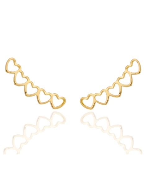 BRINCO EAR CUFF CORAÇÃO VAZADO [TAL. 124]