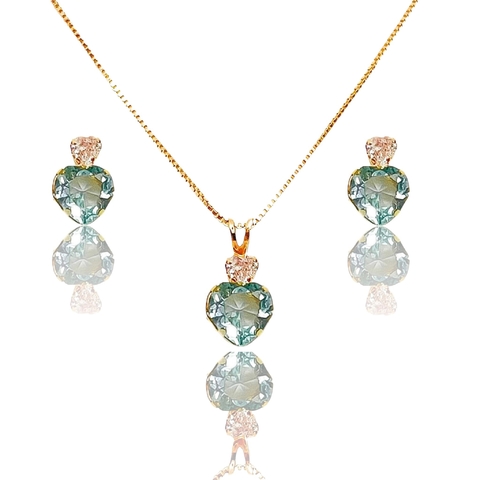 CONJUNTO CORAÇÃO AZUL [TAL.291]