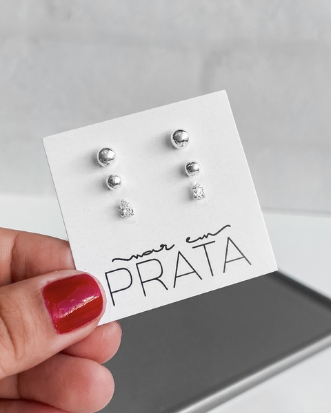 TRIO BOLA COM PONTO DE LUZ GOTA [VE.132]