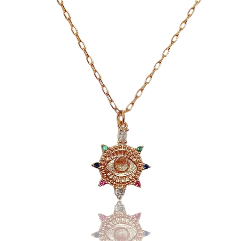 COLAR OLHO GREGO CARTIER - 45 CM [TAL.386]