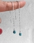 BRINCO FIO PEDRA GOTA TURQUESA [BQ.100] na internet