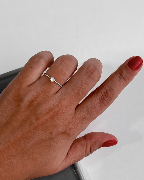 ANEL SOLITÁRIO ESTRELA 3MM [A.017]