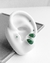 BRINCO PEDRA NATURAL GOTA QUARTZO VERDE [BQ.055] - comprar online
