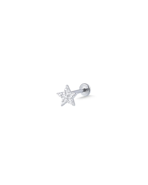 PIERCING FURO PINO ESTRELA CRAVEJADA [VE.061]