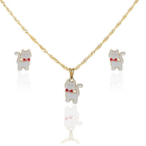 CONJUNTO GATO BRANCO [TAL.104]