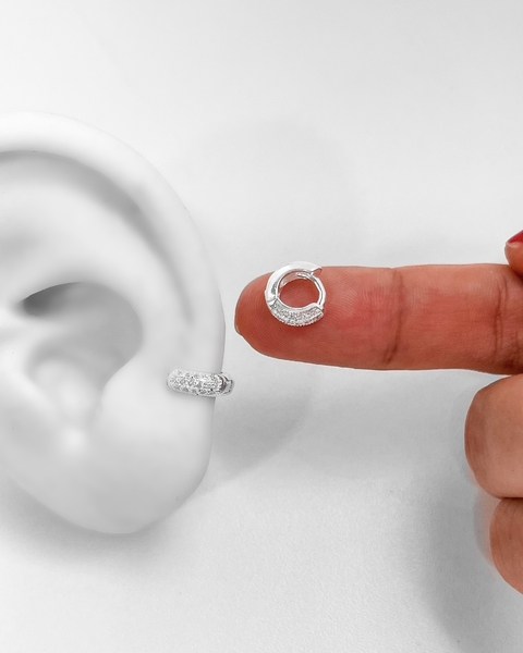 ARGOLA CRAVEJADA BOLEADA - 3 FILEIRAS - 10 MM [BQ.091]