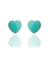 BRINCO CORAÇÃO PEDRA NATURAL VERDE TIFFANY [L.086] - comprar online