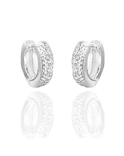 ARGOLA CRAVEJADA BOLEADA COM DETALHES - 1 FILEIRA - 9 MM [L.118]