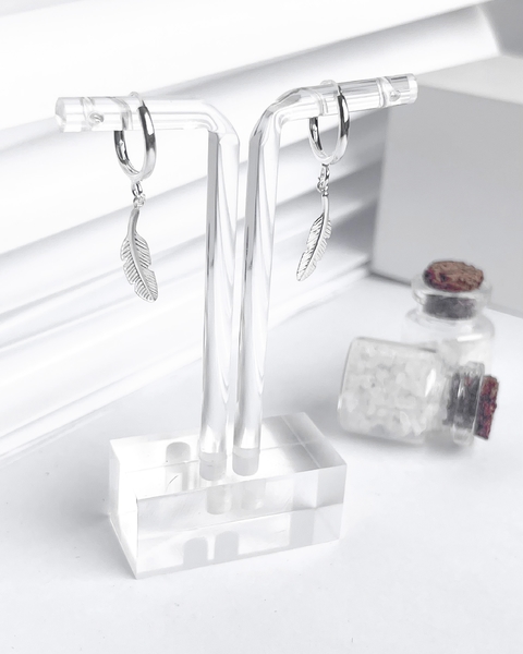 ARGOLA COM PENA - 13 MM [VI.008]