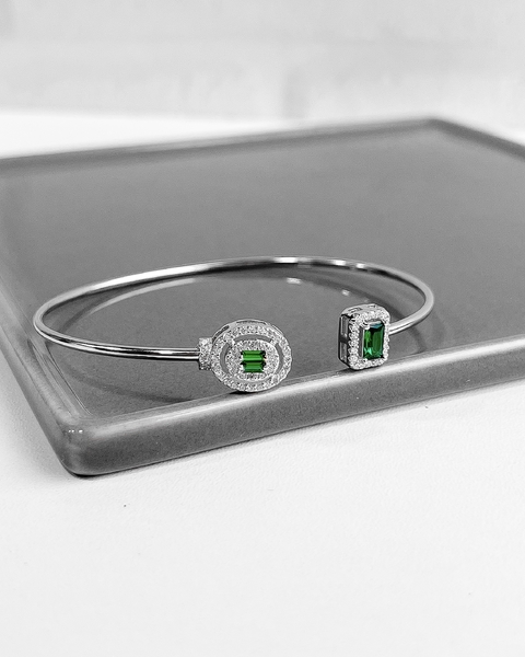BRACELETE LUXO PONTEIRA VERDE BANDEIRA [BQ.110]
