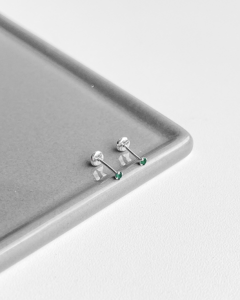 BRINCO SOUL VERDE TARRAXA BABY - 2 MM [BQ.059]