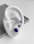 BRINCO MINI FLOR ZIRCÔNIA AZUL [BQ.074] - comprar online