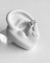 PIERCING FAKE BAGUETE ZIRCÔNIA RETANGULAR CRISTAL [SX.275] - comprar online