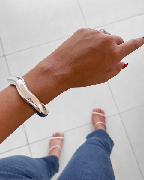 BRACELETE WAVES BOLD PRATEADO [SX.536]