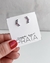 BRINCO EAR CUFF TIJOLINHO EM "C" CRAVEJADO COLOR [VE.008] - Mar em Prata