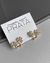 BRINCO EAR CUFF DOIS TREVOS CRAVEJADOS [SX.501]