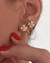 BRINCO EAR CUFF DOIS TREVOS CRAVEJADOS [SX.501] - loja online