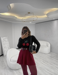 Tricot Black Cherry - Fernanda Bergamaschi