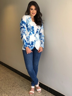 Blazer Floral Céu - comprar online