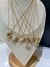 Colar Letra Cravejada Dourado - comprar online