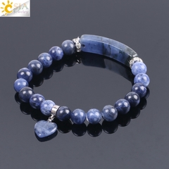 Pulseira Coração Sodalita