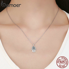 Colar Hamsa Mão de Fátima em Prata esterlina - comprar online