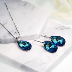 Conjunto com Cristais em Gota