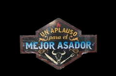 CHAPA UN APLAUSO PARA EL MEJOR ASADOR - comprar online