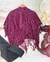 PONCHO TRICOT - LUÍSA - BORDÔ