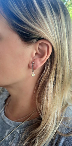 Aros Paz con cristal swarovski
