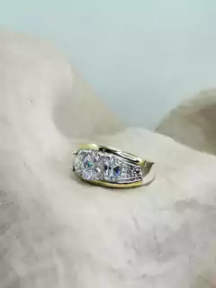 Anillo plata y oro varios colores