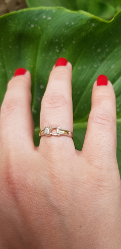 ANILLO JOSTA (PLATA Y ORO) 15