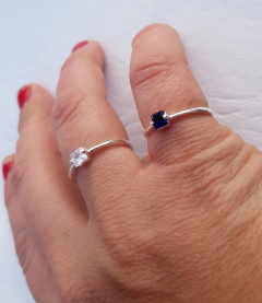 ANILLO VERONICA AZUL 13 en internet