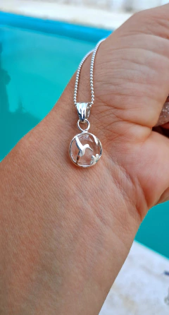 dije colibri con cristal (23mm)