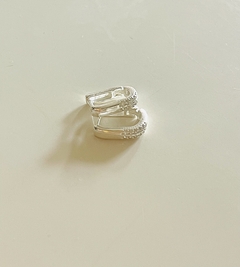 Argollas Paris 12 mm con strass - tienda online