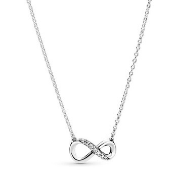 Colar Infinito Cravejado 50cm