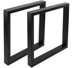 Par De Patas En Hierro Mesa Comedor Escritorio Rectangulares - comprar online