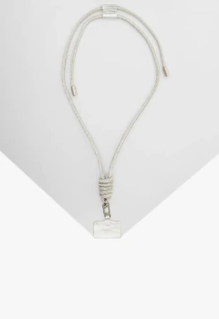 Cordão Celular Nancy Glam Cristais Prata - comprar online
