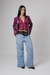 Jaqueta vinil craquelado uva - comprar online