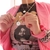 Colar com Pingente de Prata Medalha Grande Rosa Personalizado - comprar online