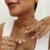 Colar de prata 925 ponto de luz zircônia quadrado 8mm Fa Rabelo Shop