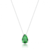 Colar de prata gota verde fa rabelo shop