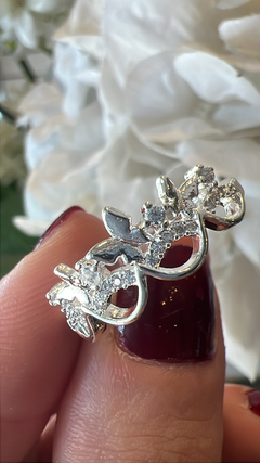 Anillo acero blanco 18’