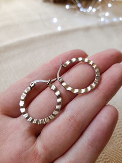 Argollas tramadas 2,5cm 174 en internet