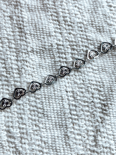 Tobillera corazones - tienda online